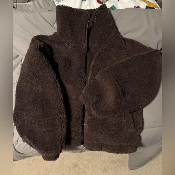 LULULEMON fleece zip up jacket in FRENCH PRESS - Picture 2 of 4